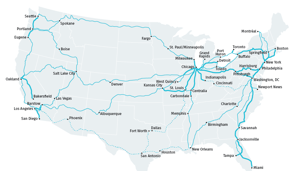 Dixieland Software Enhances Amtrak Rail Map Experiences