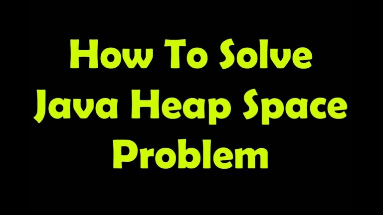 java heap space error