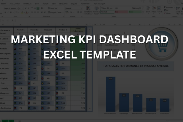 marketing kpi dashboard excel template