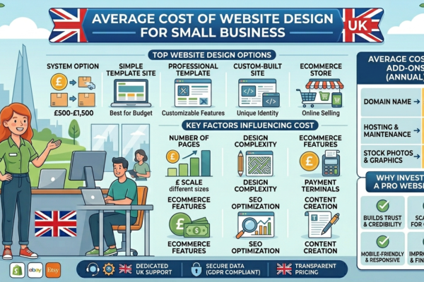 Average Cost of Website Design for Small Business UK for Startups