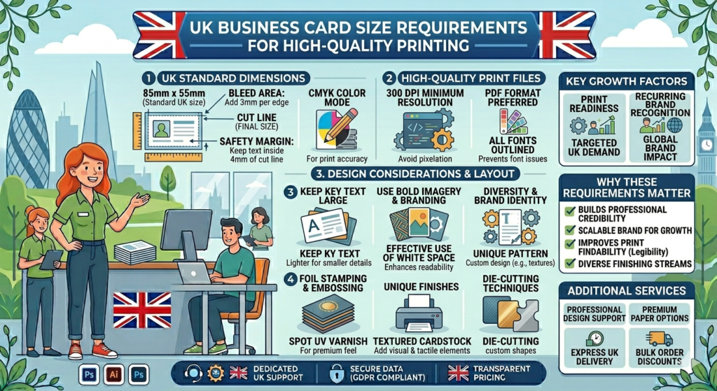 UK Business Card Size