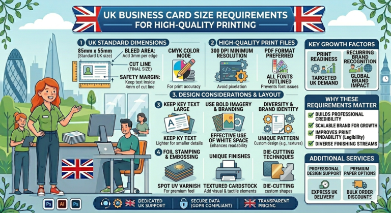 UK Business Card Size Requirements for High-Quality Printing