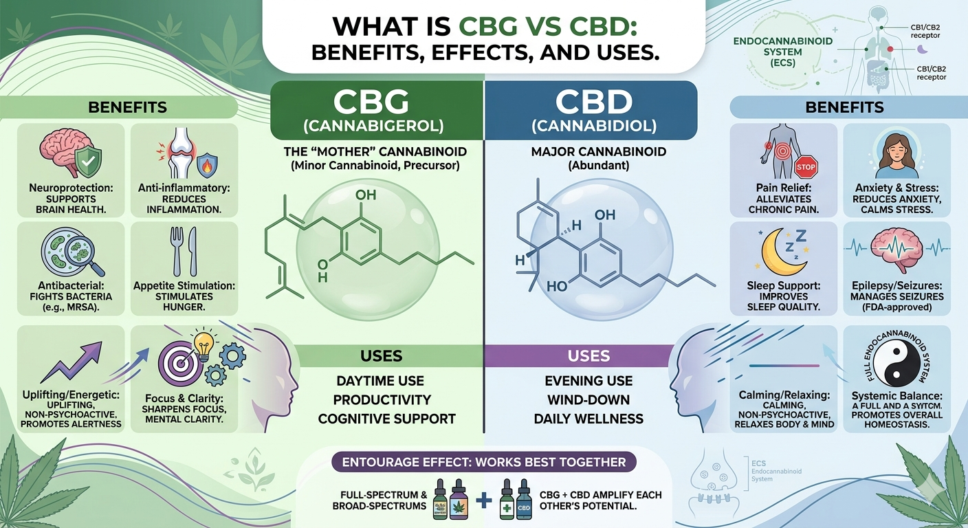 What is CBG vs CBD
