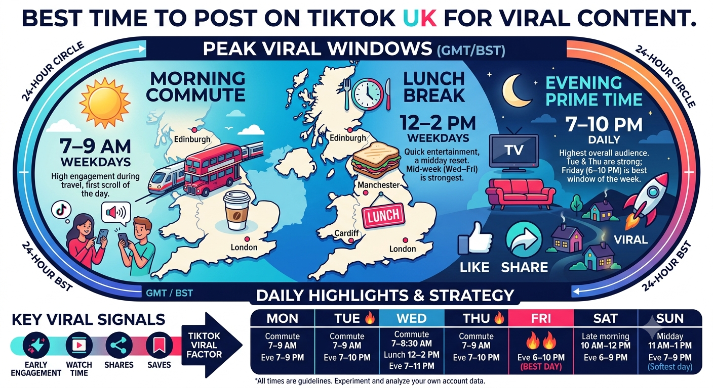 Best Time to Post on TikTok UK