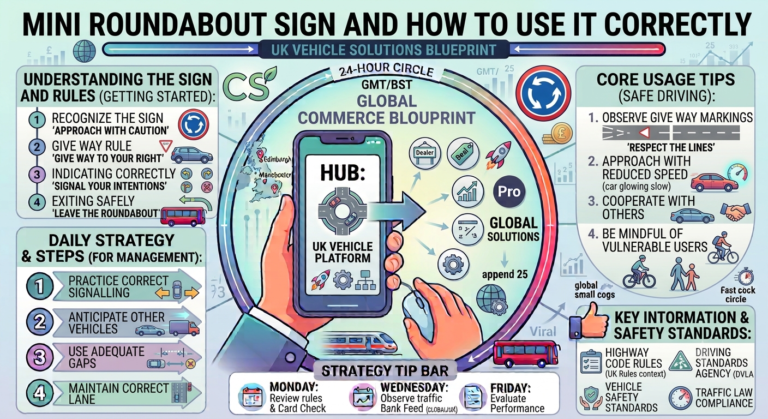 Mini Roundabout Sign and How to Use It Correctly