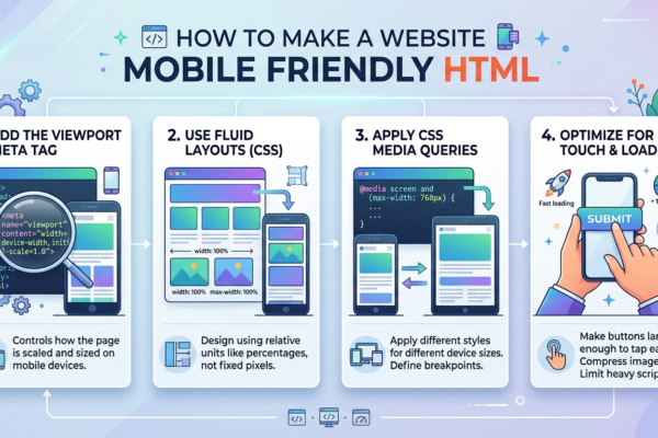 how to make a website mobile friendly html