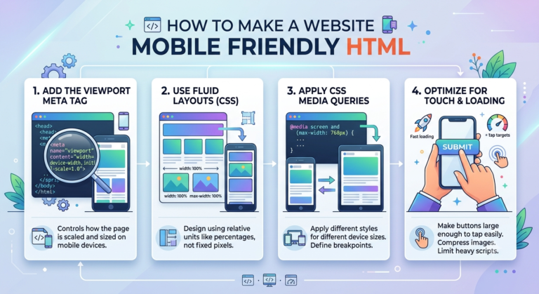 how to make a website mobile friendly html